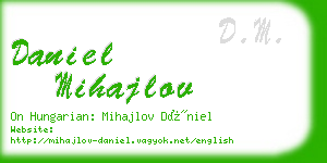 daniel mihajlov business card
